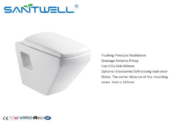 Sanitary ware stock  wall mounted wc  535*344*360mm Size SWA925