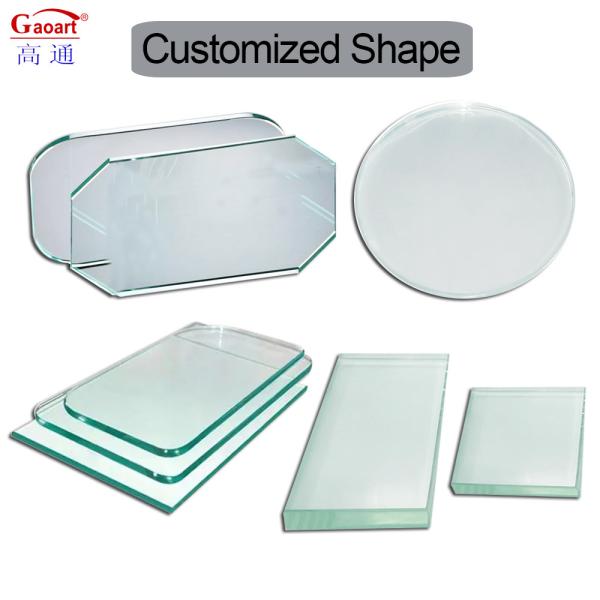 Smooth Glass Customised Cabinet Shower Screen Sheet for Universal Table Customization