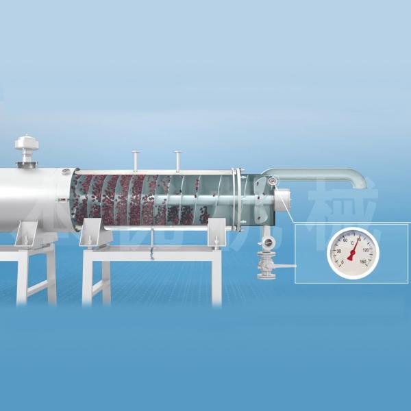 Equipamento Precooking espiral da trasformação de frutos de Blaching do aço de 1.5T/H Stianless completamente automático