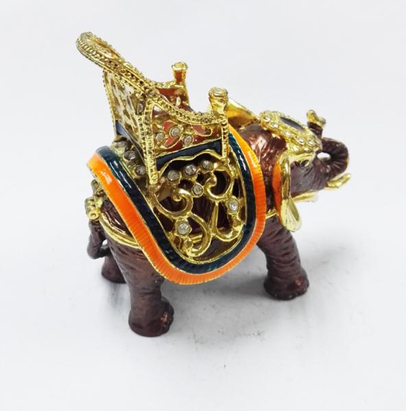 Wholesales Elephant Jeweled trinket box Animal Trinket box for wedding