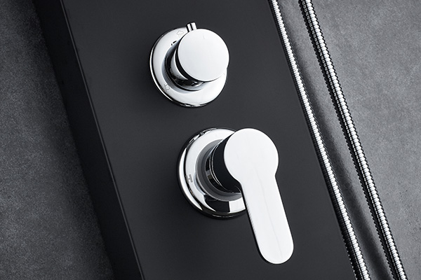 ROVATE Free Standing Bath Shower Panels Thermostatic Faucet Cartridge