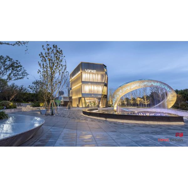 Customized Stainless Steel Sculpture for Urban Space Outdoor Circular Metal Sculpture