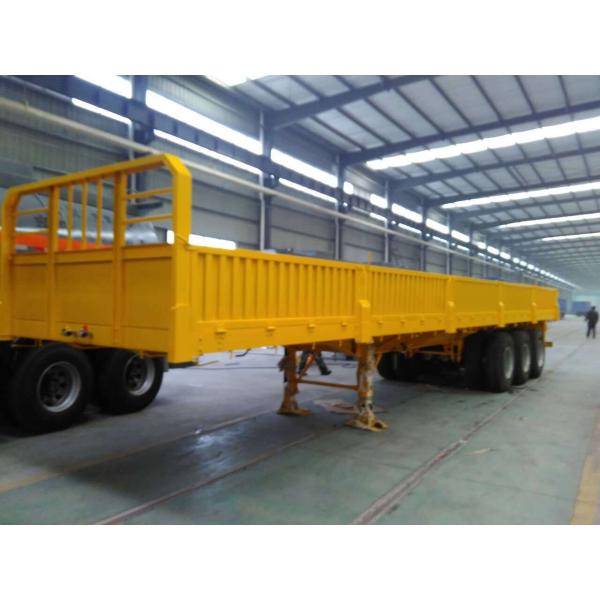 New Double Function Cargo Semi Trailer Trucks With 3 Fuwa Axles And Removable Wall Q345A Carbo Steel