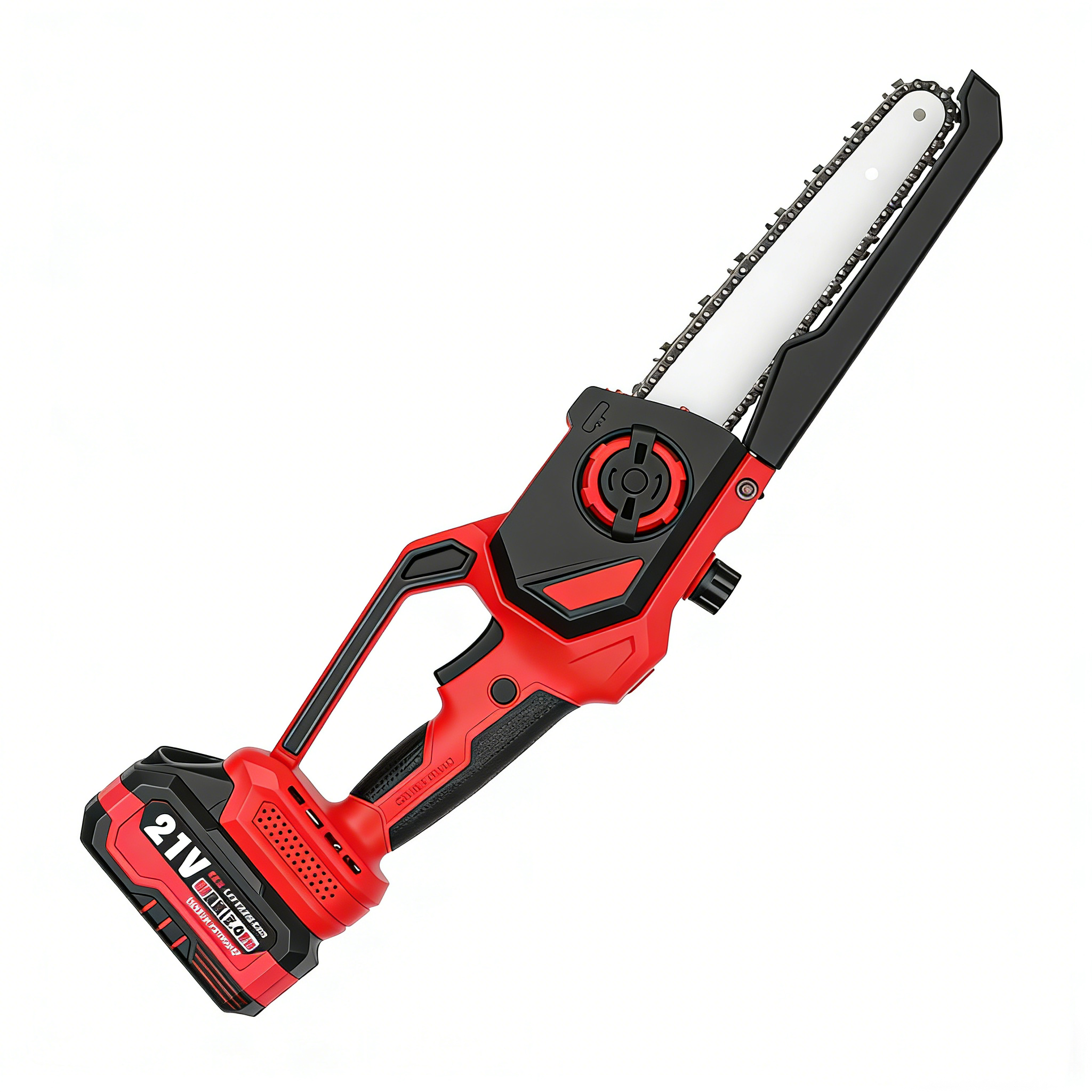 WII-LJ8A Professional Heavy Duty Brushless Cordless Chain Saw 21V 200mm Blade Rechargeable Tool