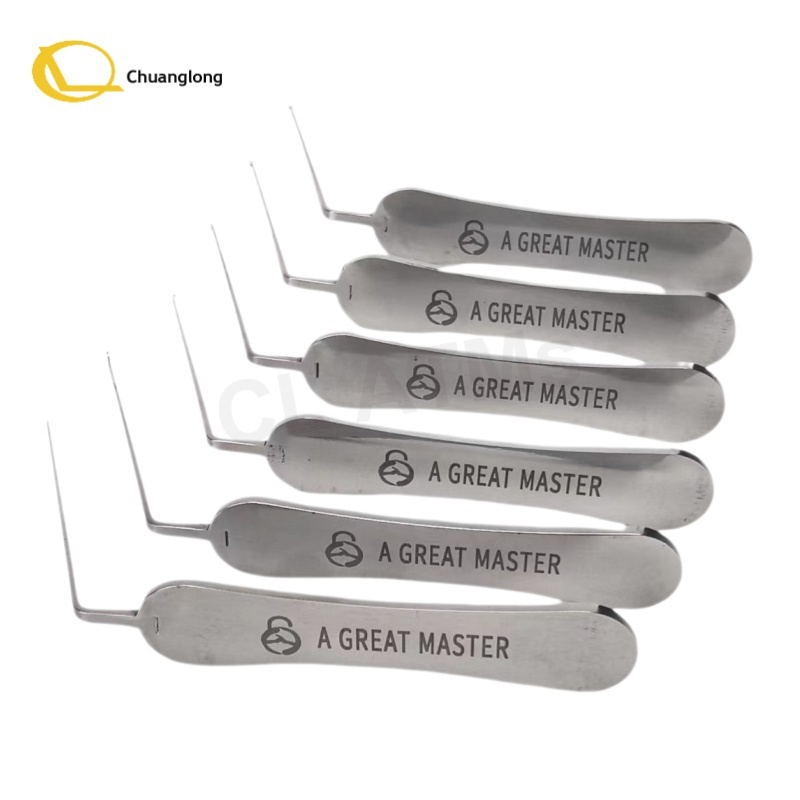 A Grandmaster L-shaped Auto Lock Opening Tool L Type Car Lock Pick Tool
