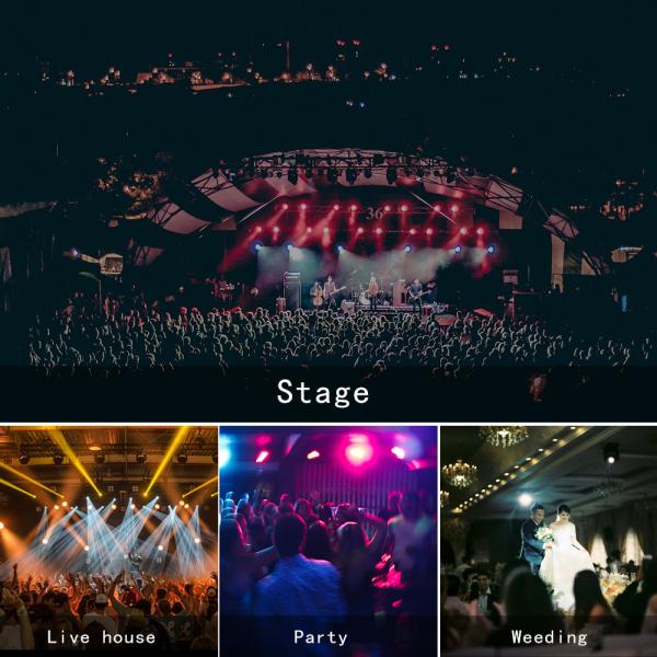 DMX controlado LED Par Light 22W RGBW DJ Par Iluminação de palco Luzes de festa