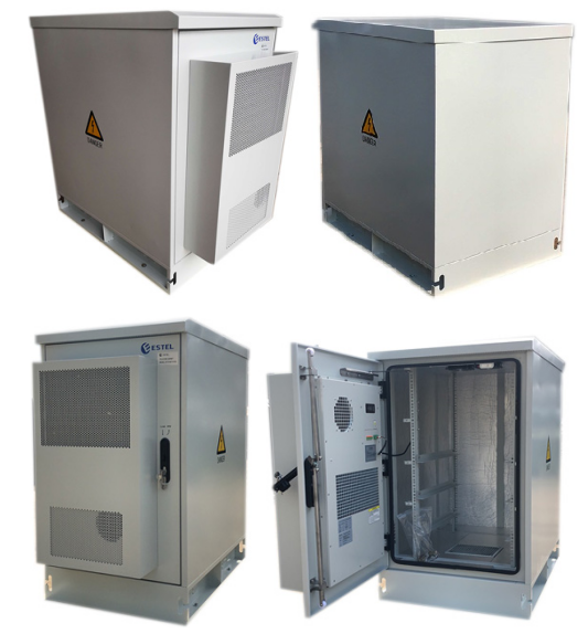 водоустойчивый на открытом воздухе шкаф базовой станции шкафа 1500W телекоммуникаций 20U
