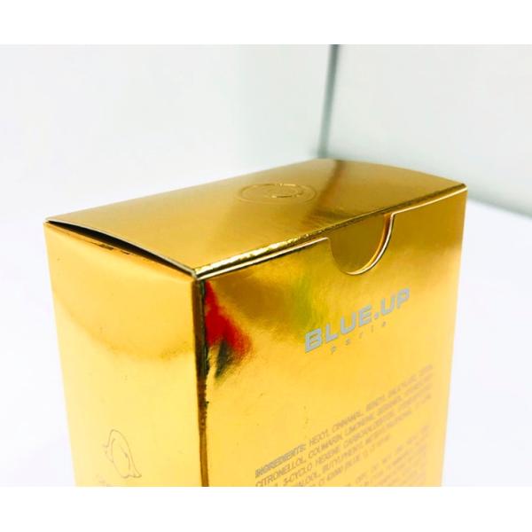 500g Cosmetic Gift Boxes , SGS C1S Paper Foil Printed Boxes Small Silver Gold
