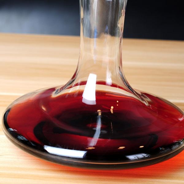 1800ml 60Oz Round Wine Decanter Bottle Effortless Pours With Oblique Mouth