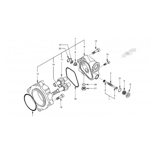 Насос штосселя гидравлического насоса с зубчатой передачей SA8230-08830 насоса пилота экскаватора EC460