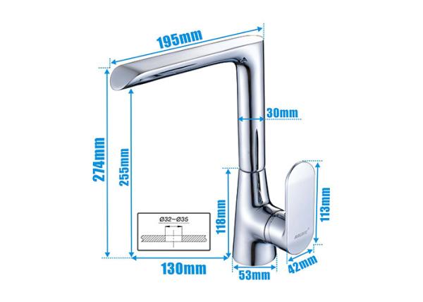 Home Designs 360 Degree Rotation Kitchen Washing Sink Tap ROVATE CE Approved