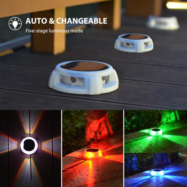 Luzes postas solares da passagem do jardim, luzes solares à terra exteriores impermeáveis