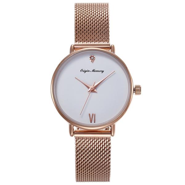 OEM 1.25 Inch Rosegold Women Watches Fashion Luxury Alloy Quartz