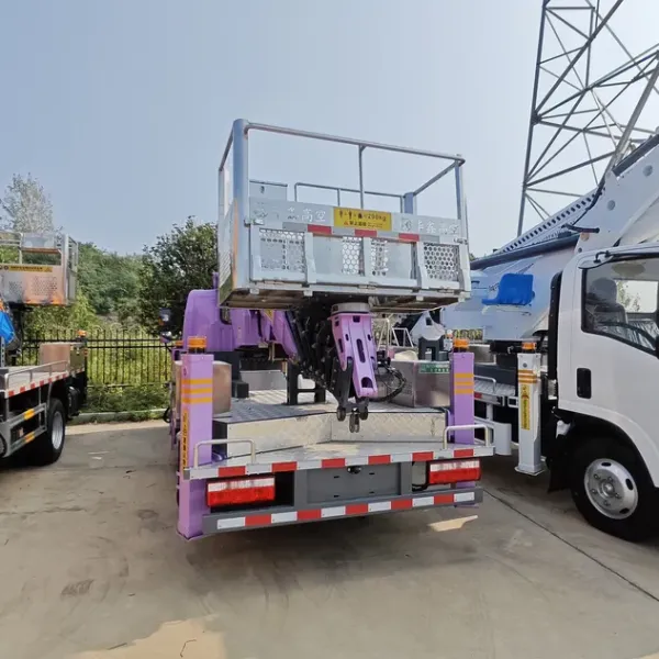 23m Aerial Work Vehicle with Operating Basket and Stair Lift Truck