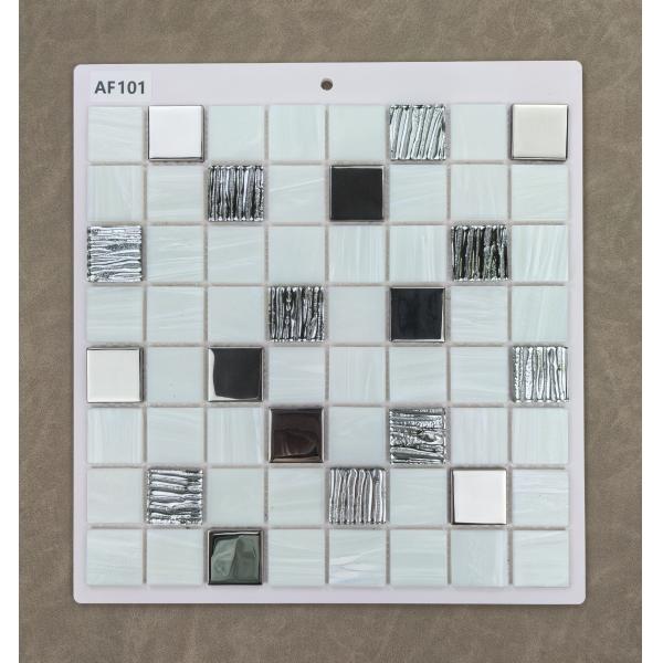 304x304mm Pared interior de vidrio Piscina mosaicos para decoración y proyecto