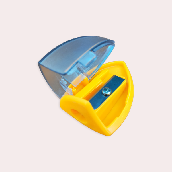 Custom Logo Wholesale Plastic Colorful Single Hole Mini Pencil Sharpener For Student