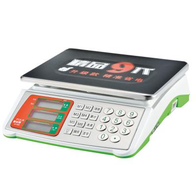L'échelle numérique de calcul du poids de 30 kg avec écran LED OEM personnalisable et support ODM inclus ici
