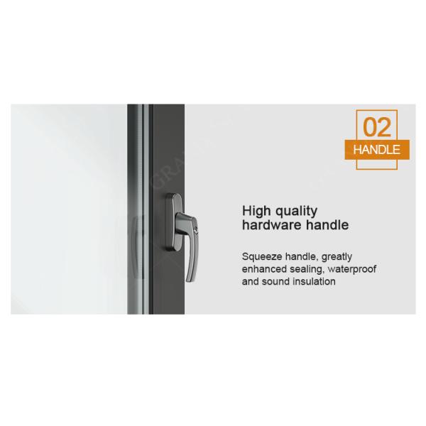 Narrow Frame Aluminium Alloy Tempered Glass Sliding Door Grandsea Factory Outlet Balcony Door