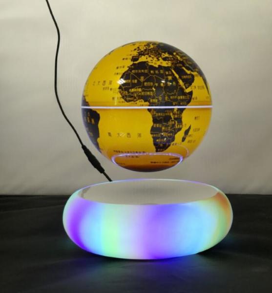 new hotsale magnetic floating levitate suspension 6inch globe lighting change