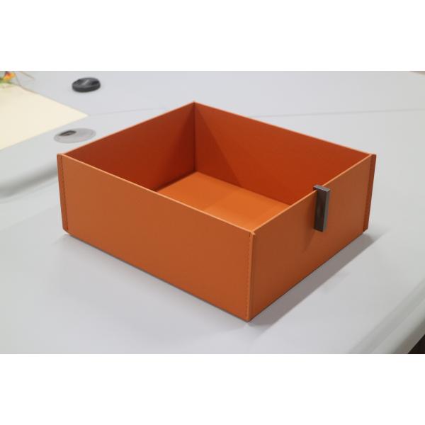 Mjmhd YG-H026 Decorative Storage Boxes, Faux Leather Closet Organizer Bins, Handmade Modern Storage Boxes for Wardrobe Shelves, Customizable Size/Color, OEM/ODM Support