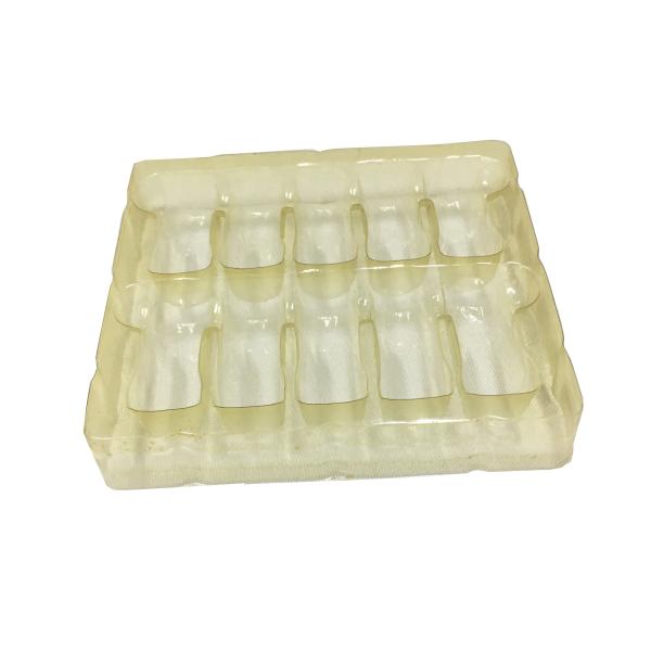 inserção de empacotamento plástica médica branca Tray For Vial da bolha de 1.8mm PP 10ml