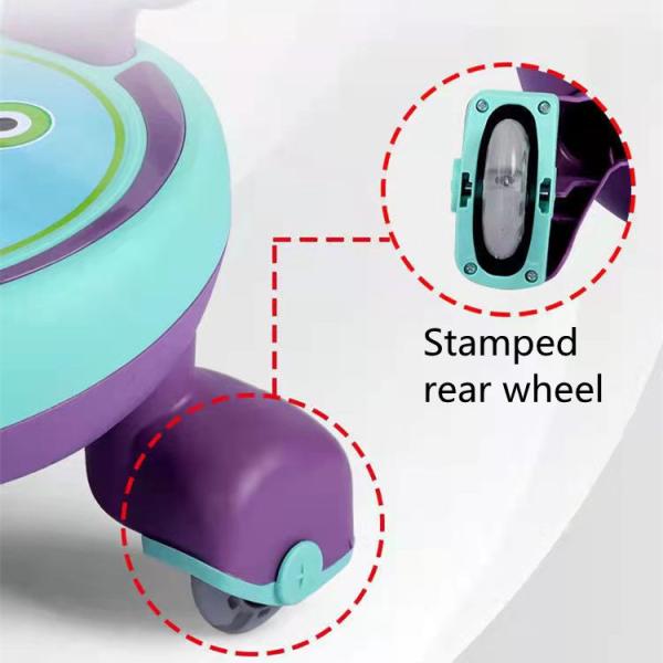 Дети ездят на скутерах, автомобилях, велосипедах, игрушках с музыкальными огнями и безшумными колесами из ПУ.