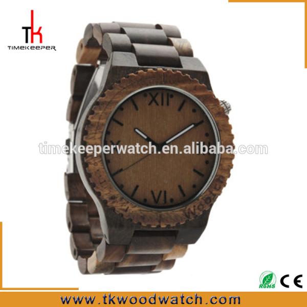 Amazon Hot selling China Factory price Japan movement wood grain watch