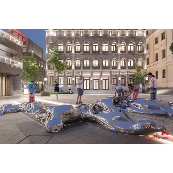 Outdoor Stainless Steel Landscape Sculptures for Customer Size Metal Art Installations