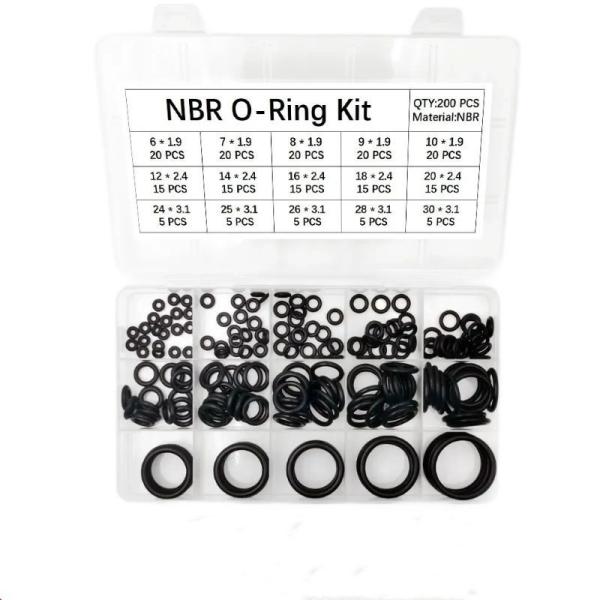 Conjunto de caixa do kit de vedação de anel O de borracha NBR 90 para OEM/ODM Eficiência e padrão aceitáveis