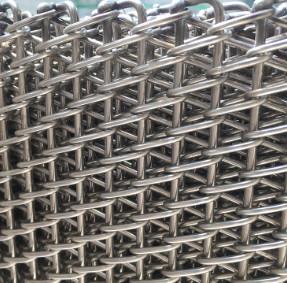 SS 304 316 Stainless Steel Industrial Herringbone Conveyor Belt For Food