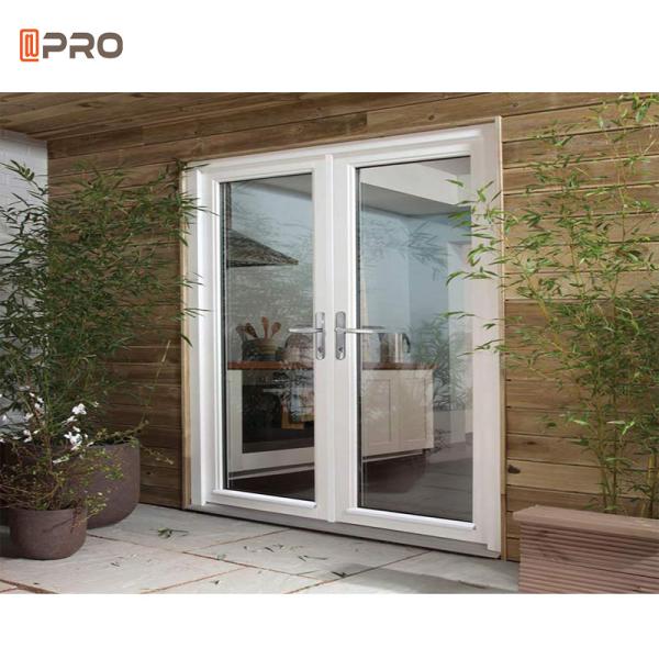 Anti Theft  Exterior Aluminum Hinged Patio Door For Shower