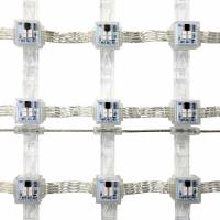 Écran à maillage à LED éclairage de paysage de la rue du bâtiment du pont DMX/SPI écran à maillage doux transparent imperméable à l'eau