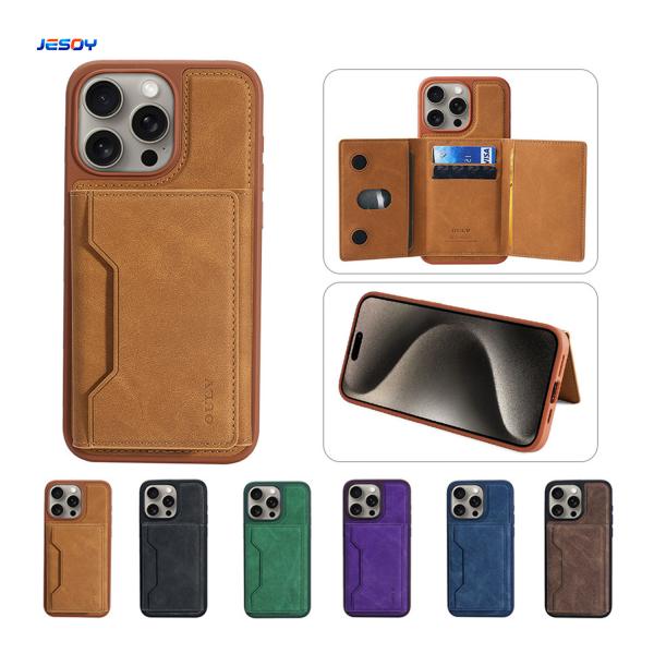 カスタム マグセーフ レザー 携帯 財布 iPhone と サムスン 向け 衝撃 防止