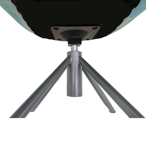 Silicone Leather Swivel Side Chair ,  Modern Elegant Swivel Chair