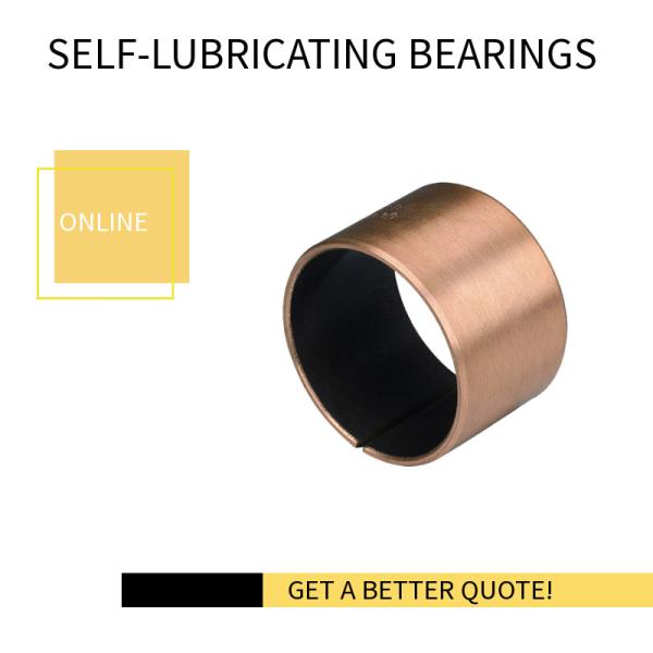 Steel Backed Bronze Bimetal Bearing Bushes Lubrication Free