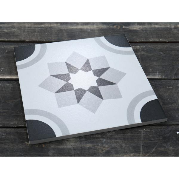 Gray 20x20cm Ceramic Rustic Tile for Hotel Bathroom Floor