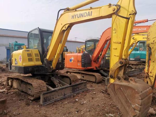 Yangma Engine R60-7 6 Ton Used Hyundai Excavator