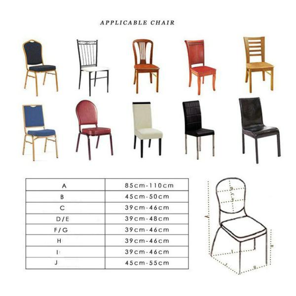 2019 Coloured Universal Spandex Lycra Banquet Chair Cover Stretch Elastic for Wedding Party decoration