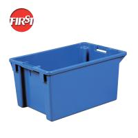 Caisse de stockage en plastique pour empilement industriel rectangulaire carré