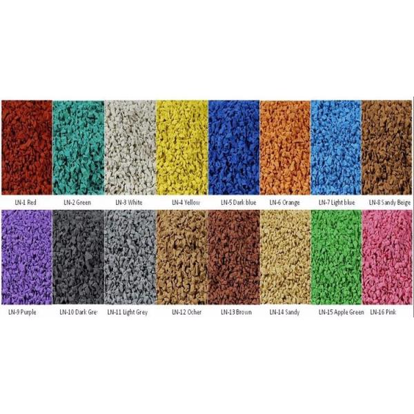 Recycled Rubber Sports Flooring , Outdoor Sports Flooring Flat Surface