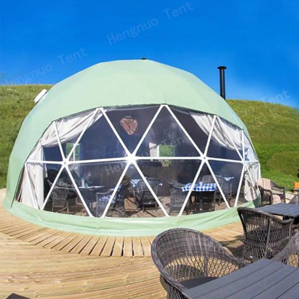 Diameter 4m Waterproof Glamping Dome Tent For House Living