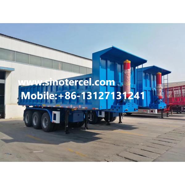 3 оси 30-50CBM Передний подъемный полунакипительный прицеп Продажа