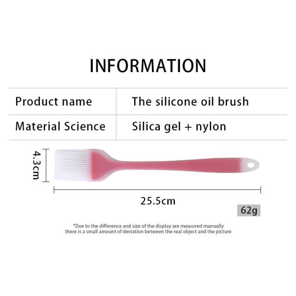 Food Grade Silicone Baking Brush Handheld Silicone Brush for Baking Cooking BBQ Grill and More