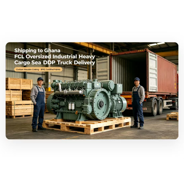 Satety Shipping to Ghana FCL Oversized Industrial Heavy Cargo DDP Sea Freight