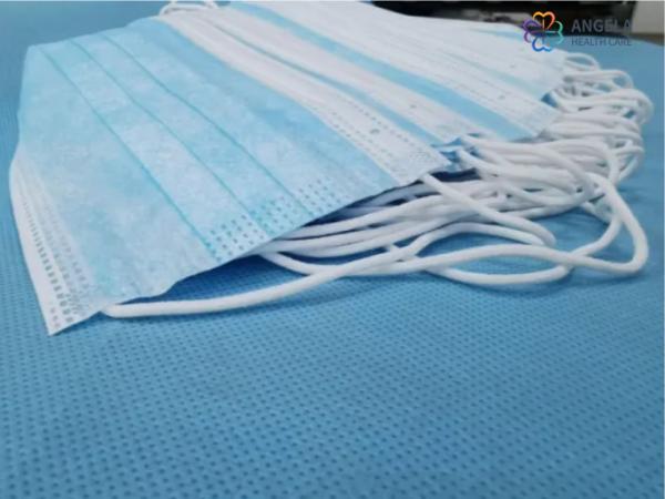 Disposable Medical Face Mask Corona virus Protective Masks Folded Style Surgical Face Mask with Tie