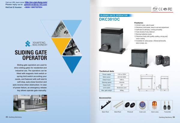 Automatic  Sliding Gate Operator PORTAILS a BATTANT