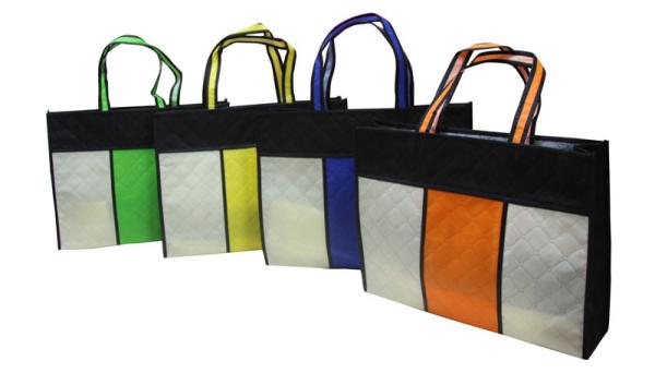 Square Reusable Carrier Bags / Reusable Grocery Bag For Advertising