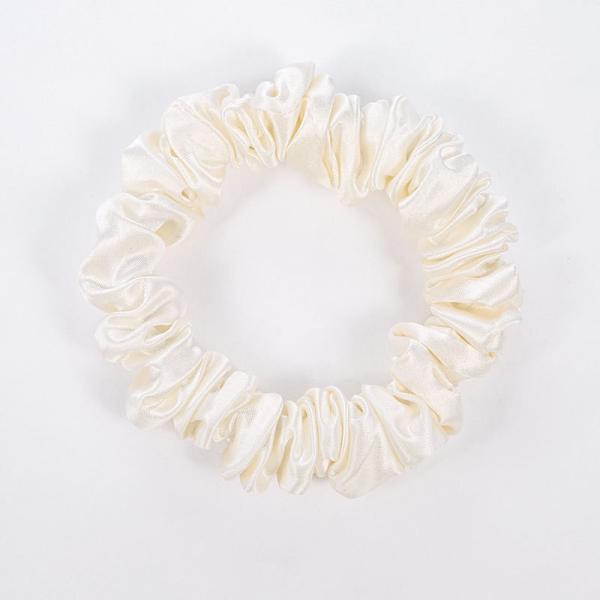 Silk Scrunchies For Hair 100% Mulberry Silk Ties For Curly Hair Scrunchies Prevent Breakage