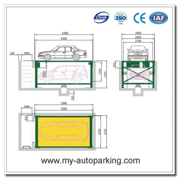 Underground Parking Garage Design/Double Stack Parking System/Hydraulic Stacker/Garage Storage Solution