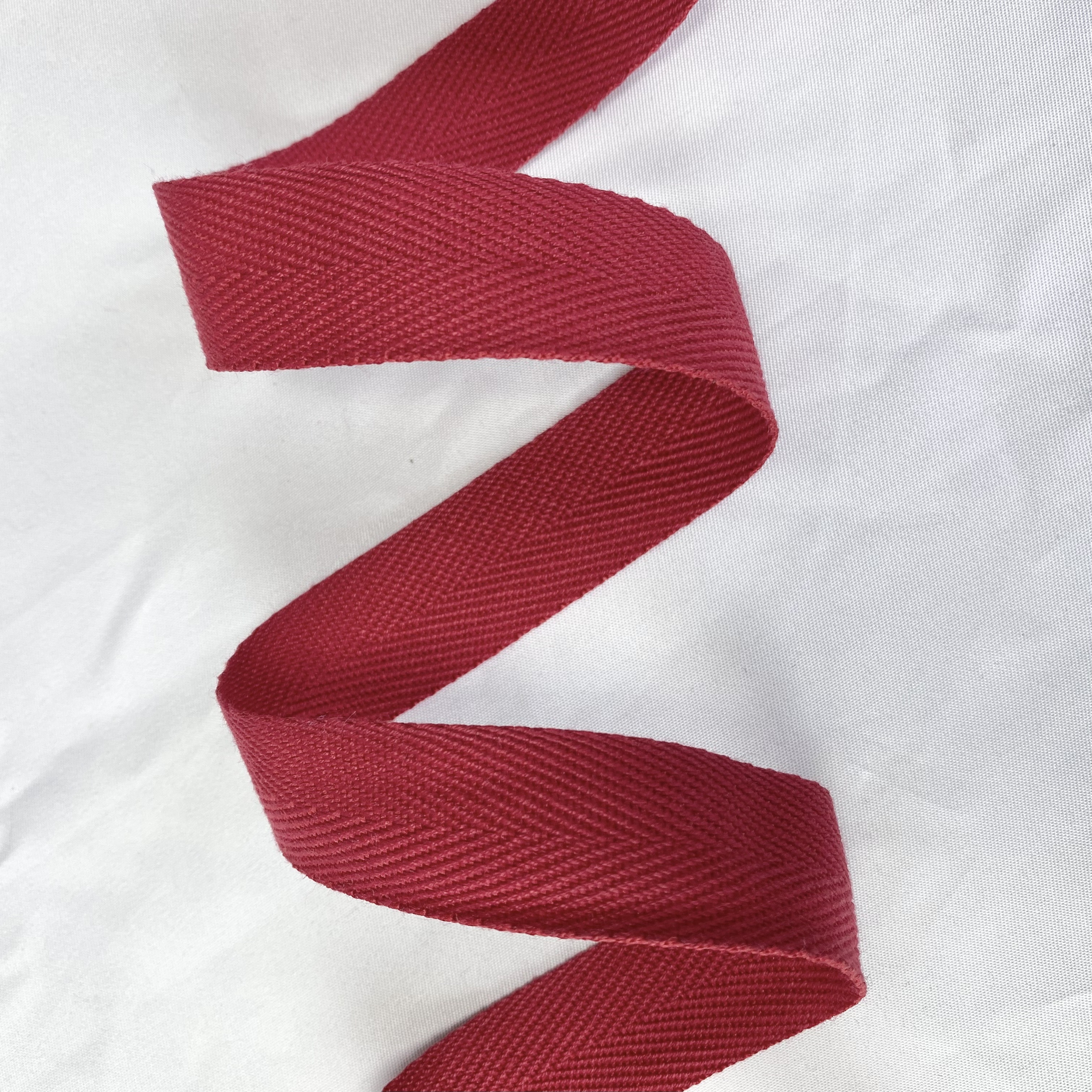 Herringbone polyester-cotton webbing Various colors Backpack strap Belt Handbag strap